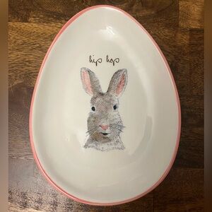 Rae Dunn Egg-Shaped Plate